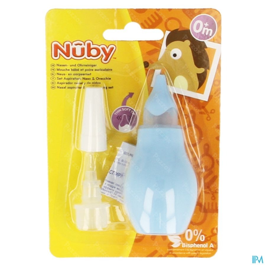 Nuby Neuspeer & Oorreiniger - 0m+         