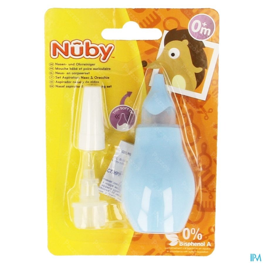 Nuby Neuspeer & Oorreiniger - 0m+         