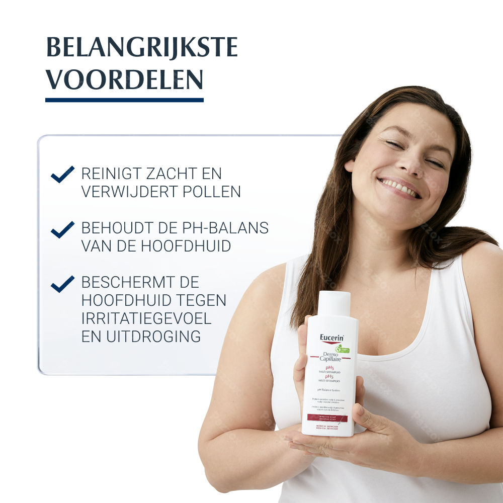 Eucerin DermoCapillaire pH5 Milde Shampoo Gevoelige Hoofdhuid 250ml