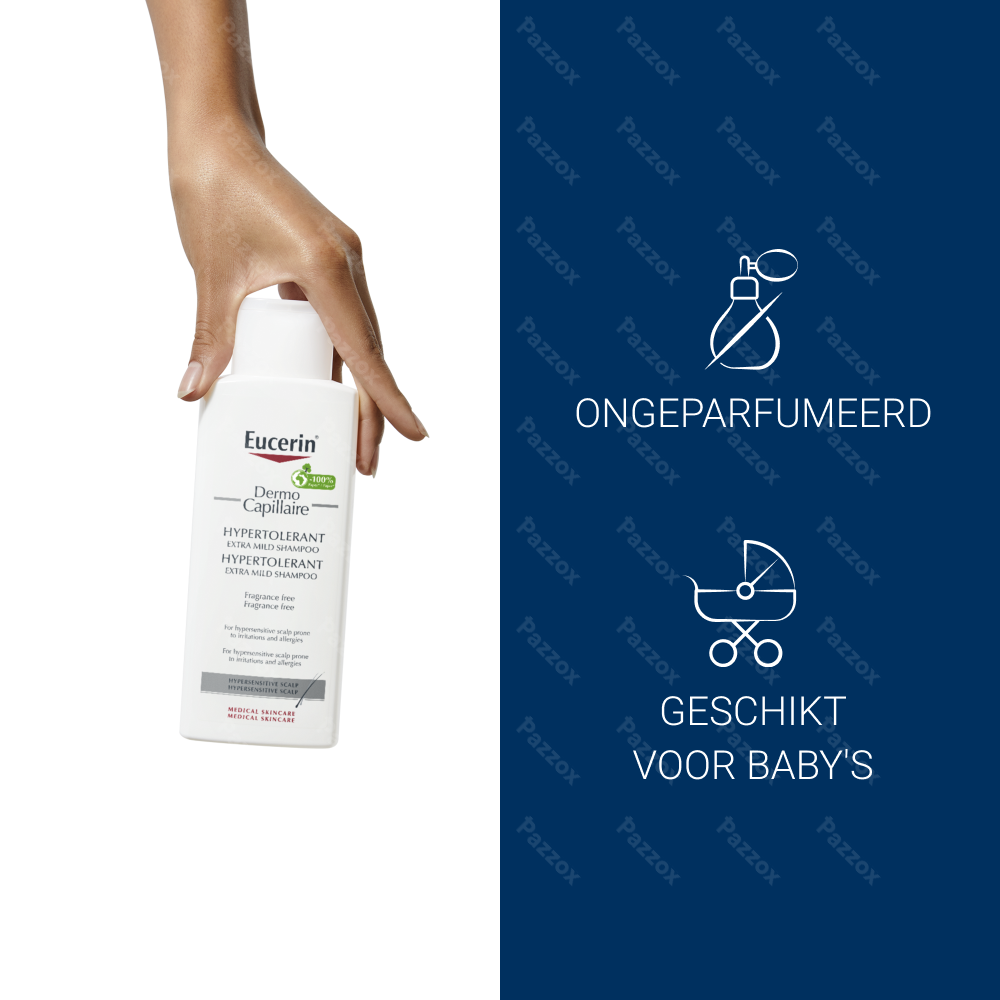 Eucerin DermoCapillaire Hoge Tolerantie Extra Milde Shampoo Zeer Gevoelige Hoofdhuid 250ml