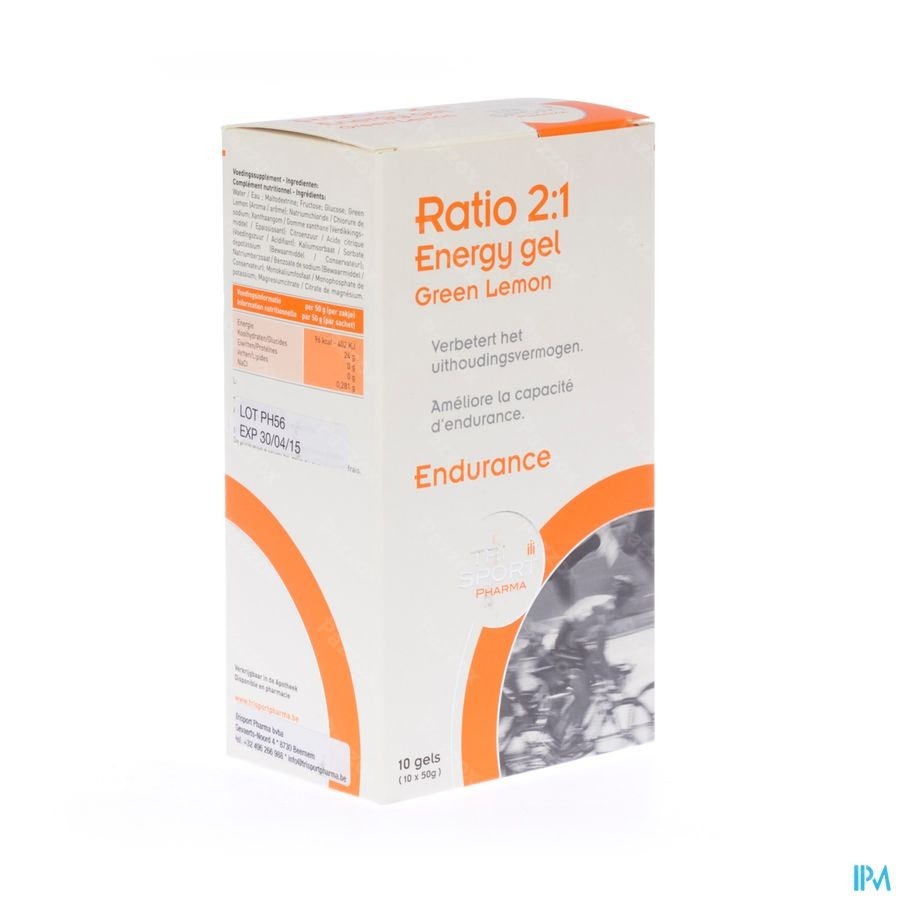 Trisportpharma Ratio 2:1 Energygel Gr. Lem. 10x50g