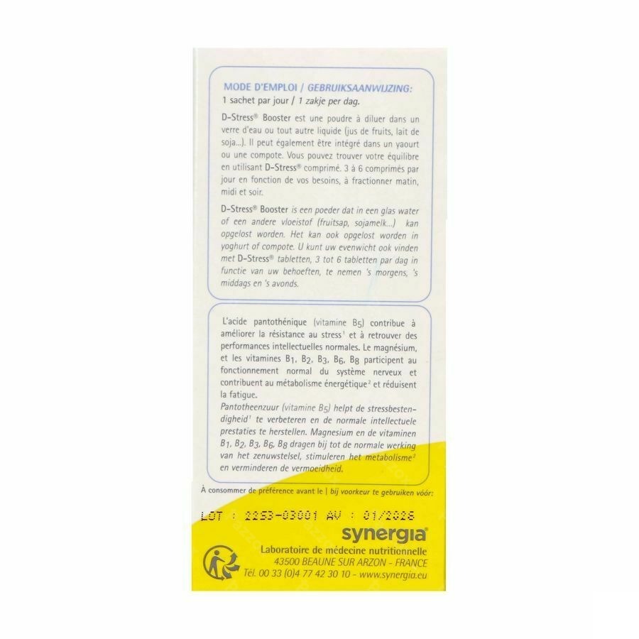 D-stress Booster Pdr Zakje 20