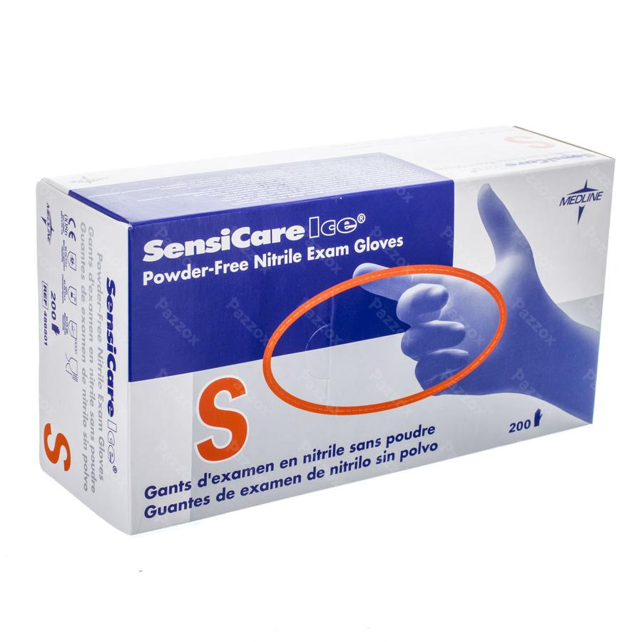 Sensicare Ice Nitrile Handsch.chirurg. Z/pdr S 200
