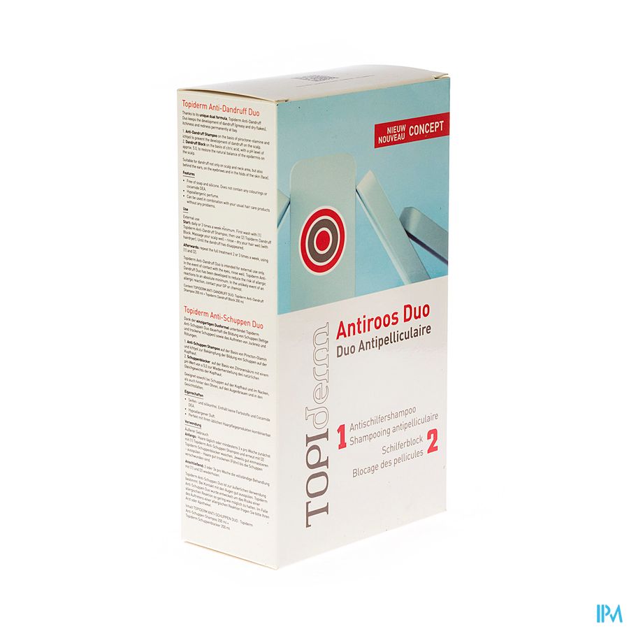 Topiderm Anti Roos Duo Shampoo 2x200ml