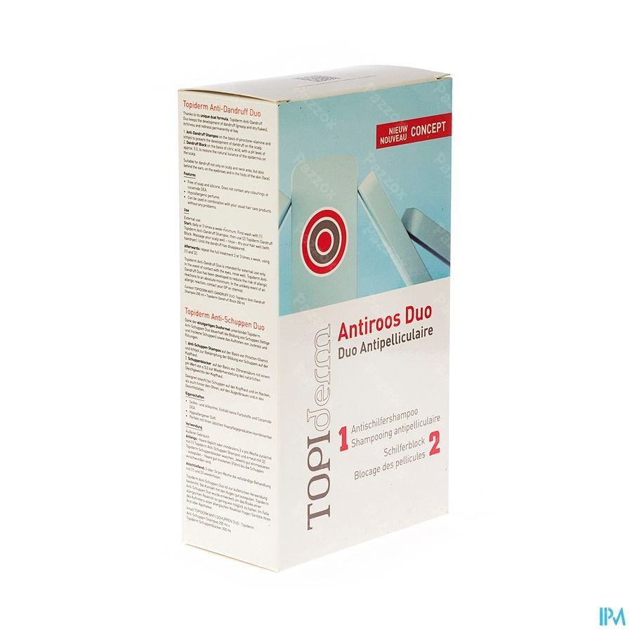 Topiderm Anti Roos Duo Shampoo 2x200ml