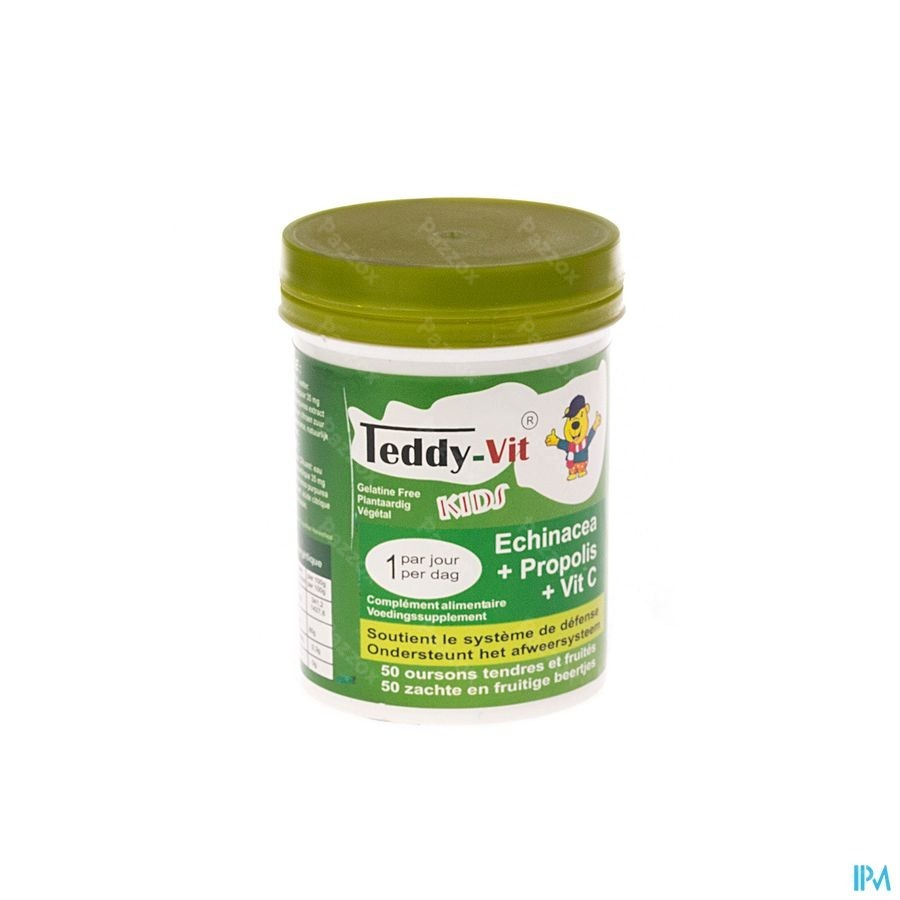 Teddy-Vit Echinacea+Propolis+Vitamine C 50 Beertjes