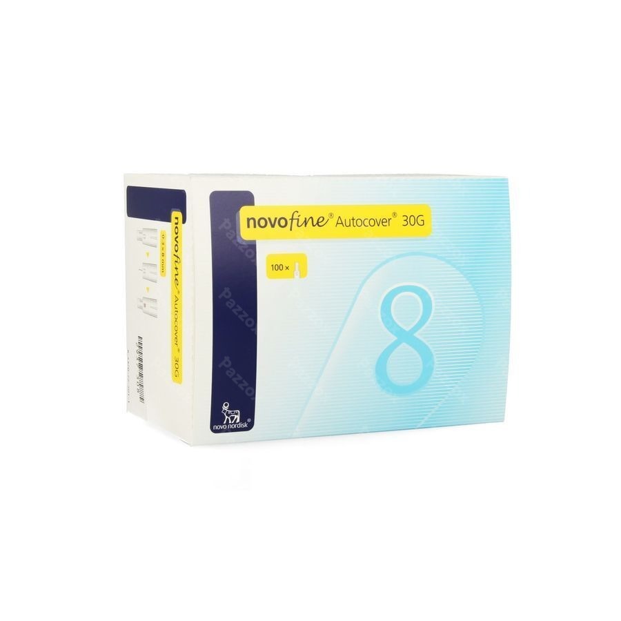 Novofine Autocover Ster Naald 8mm/30g 100 St
