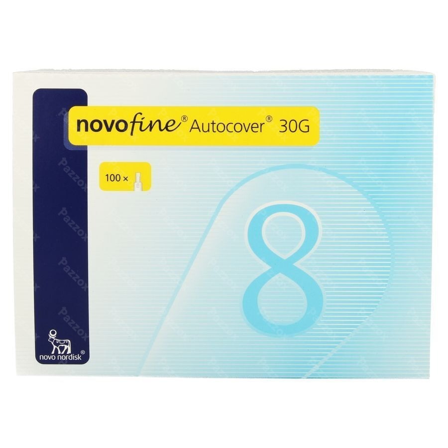 Novofine Autocover Ster Naald 8mm/30g 100 St