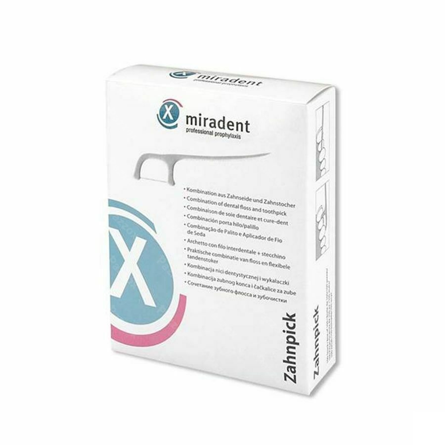 Miradent Tandenstoker met flos 100st – individueel verpakt