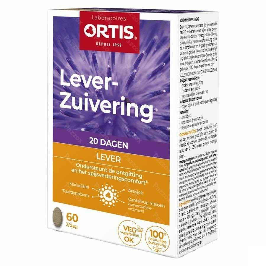 Ortis Methoddraine Lever-Zuiverend 60 Tabletten