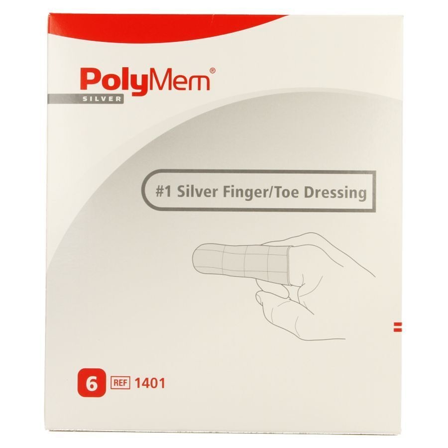 Polymem Silver Vinger/teen Dressing Ring 4-8 6