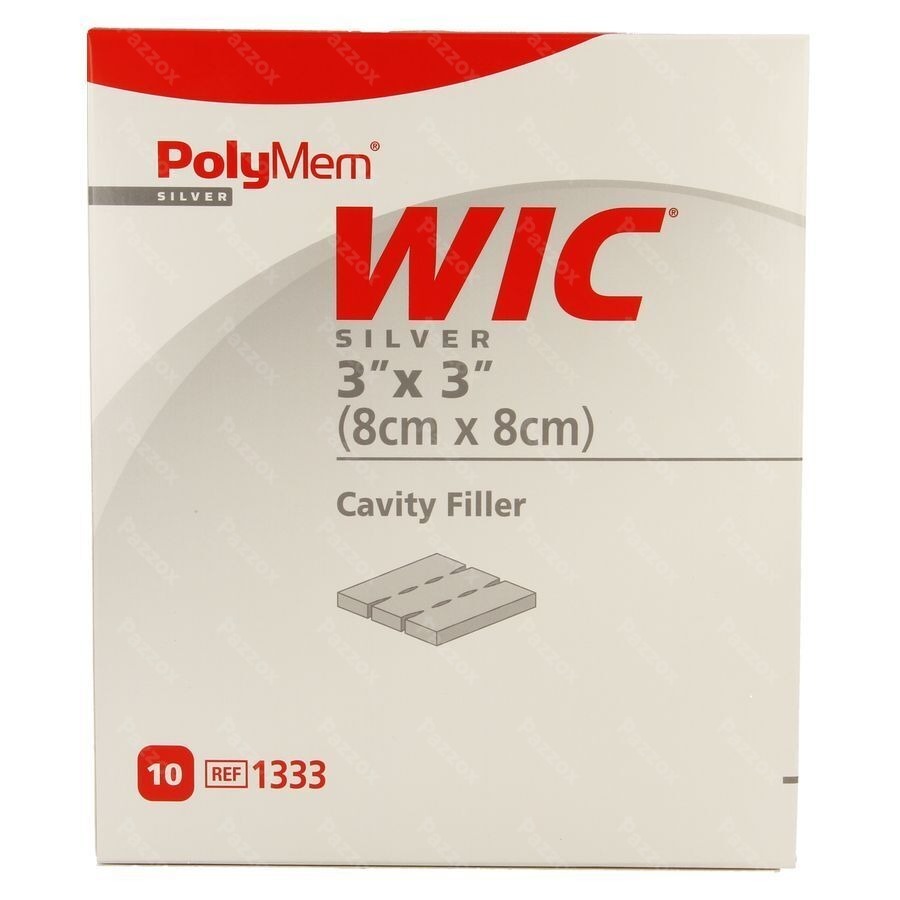 Polymem Wic Silver Cavity Wound Filler 8x 8cm 10