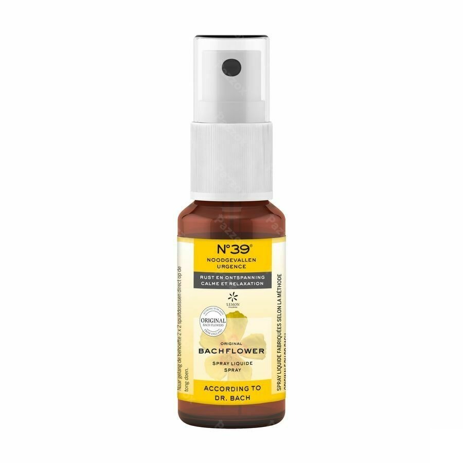 Bachbloesem Bio N°39 Noodgevallen Spray 20ml