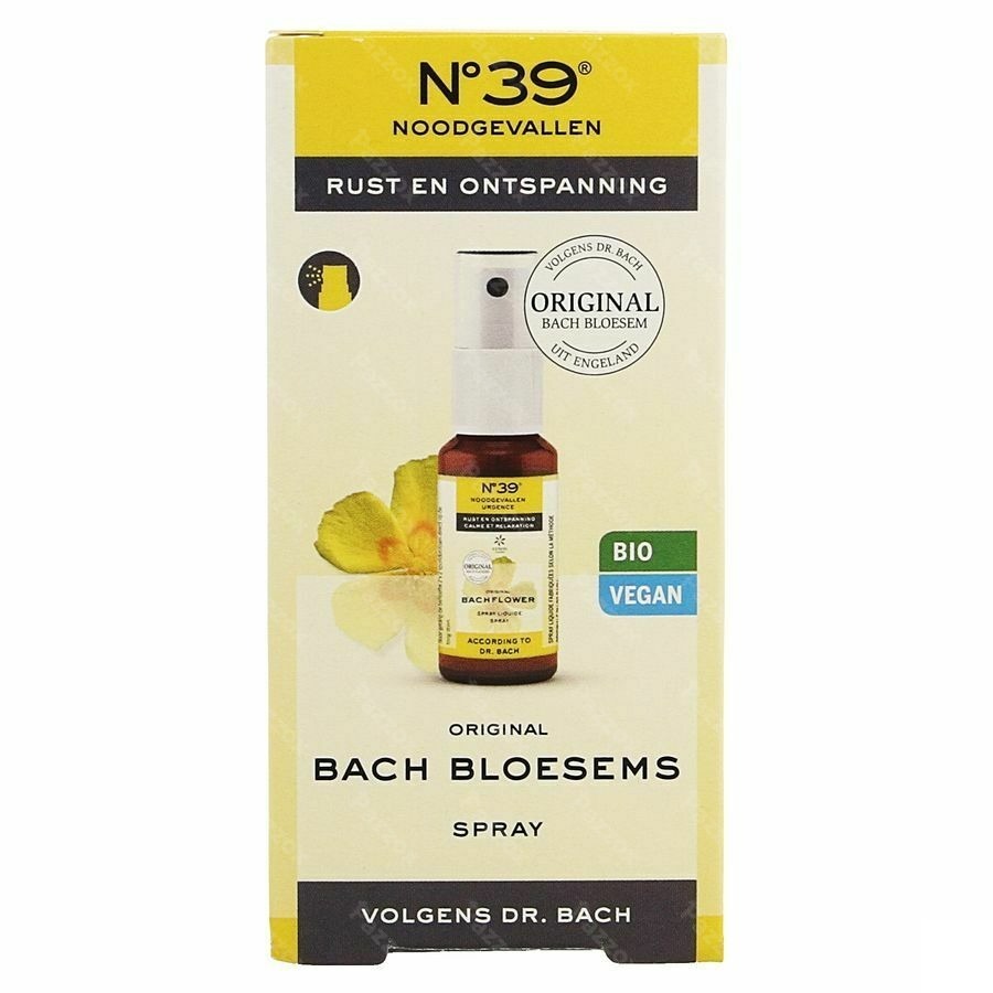 Bachbloesem Bio N°39 Noodgevallen Spray 20ml