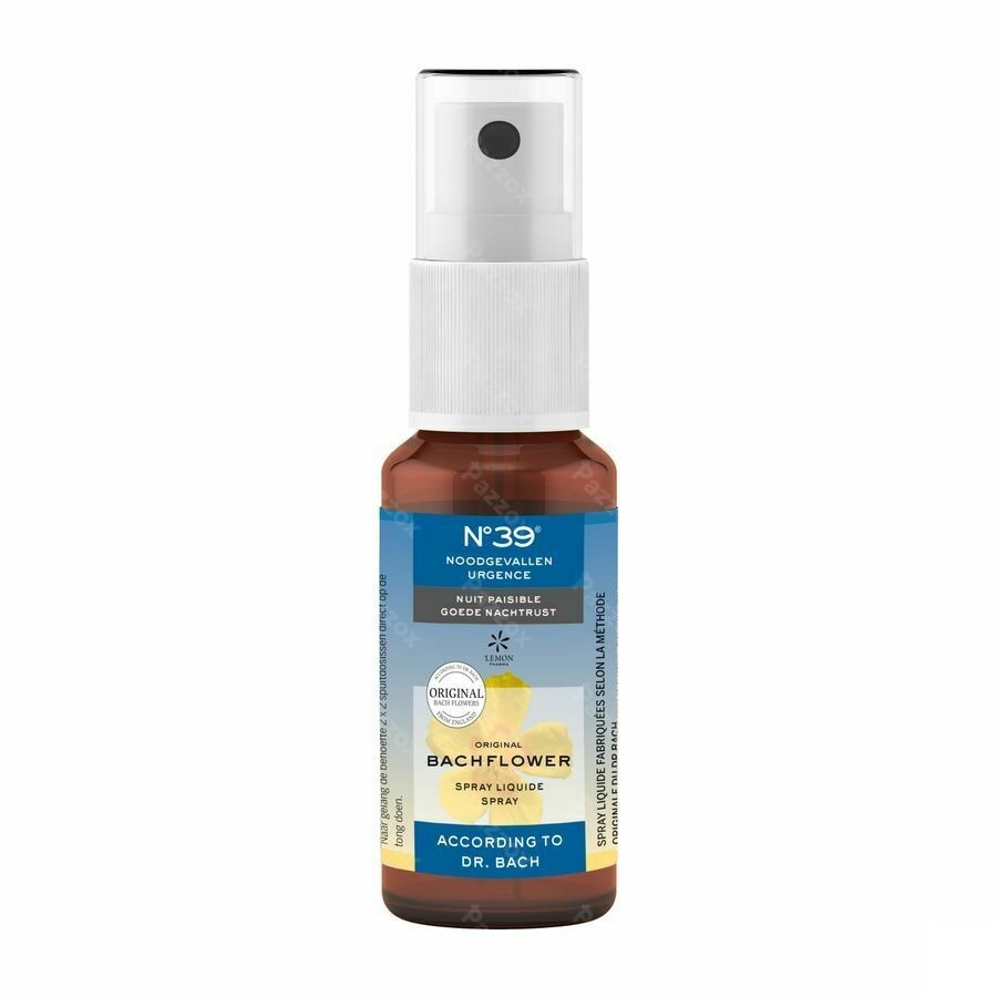 Bachbloesem Bio N°39 Noodgevallen Nacht Spray 20ml