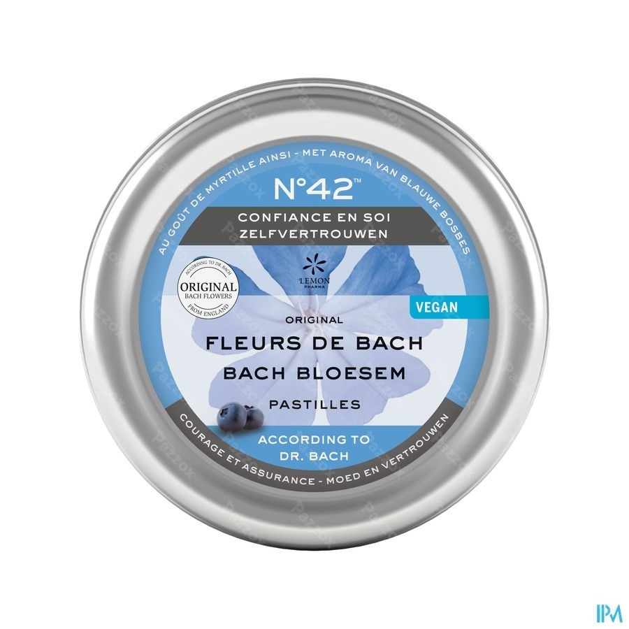 Bachbloesem Pastilles N°42 Zelfvertrouwen 50g