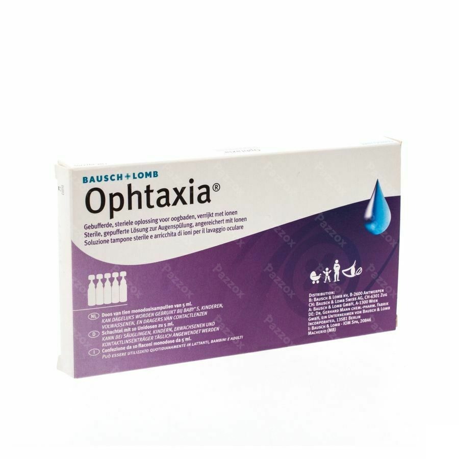 Ophtaxia Steriele Opl Vr Oogbaden 10x5ml