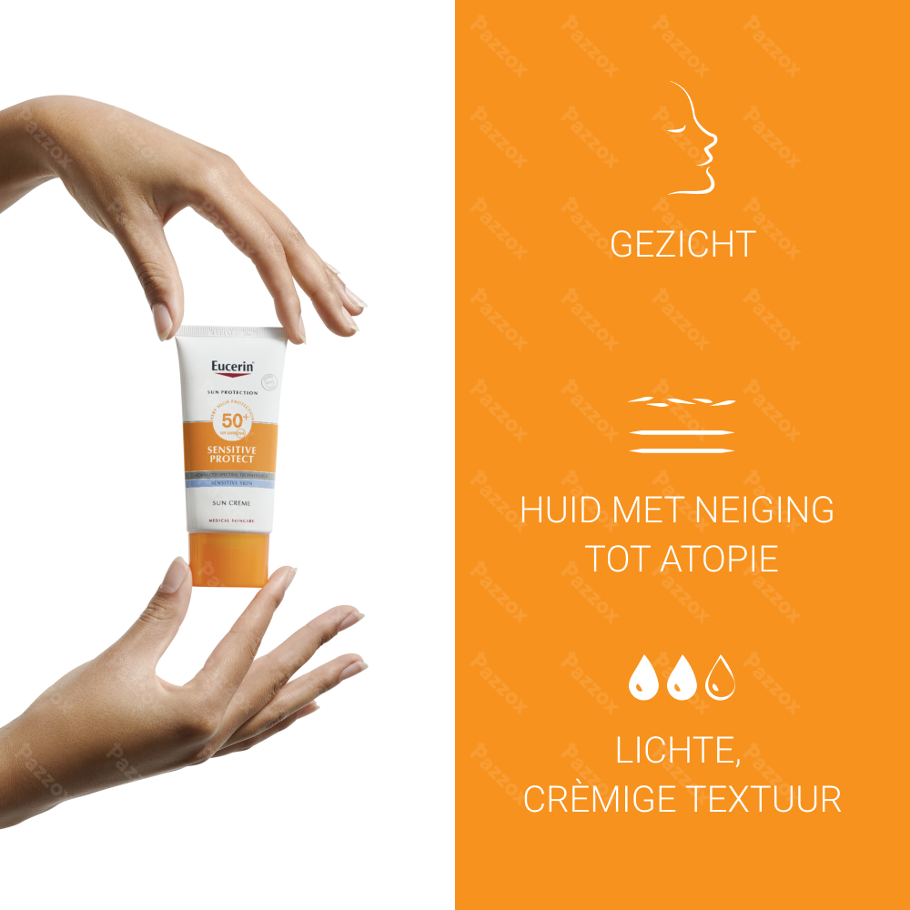 Eucerin Sun Sensitive Protect Crème Gevoelige Huid SPF50+ 50ml
