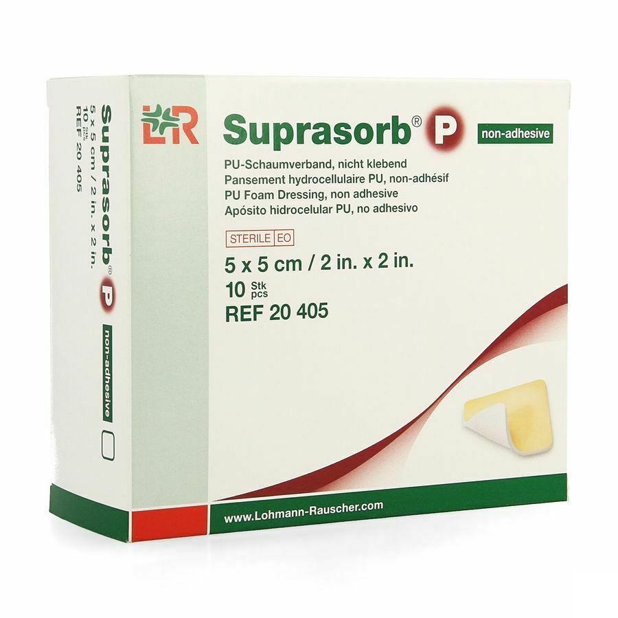 Suprasorb P Schuimverb Pu N/adh Wcl 5,0x 5,0cm 10