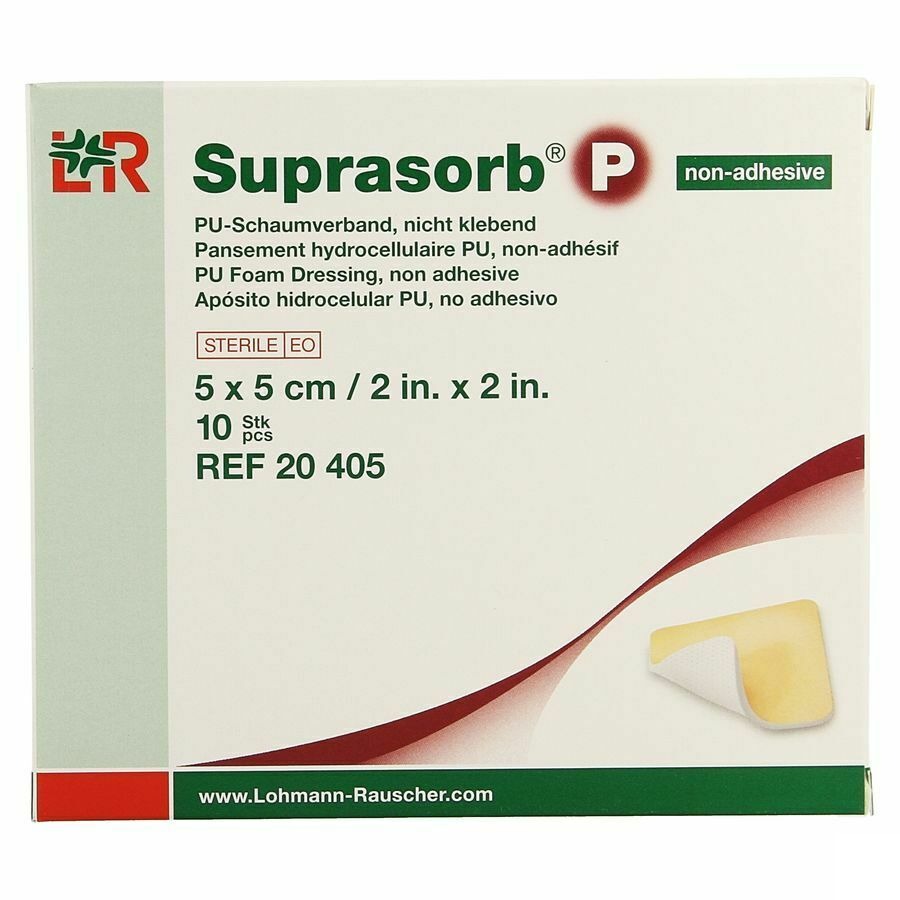 Suprasorb P Schuimverb Pu N/adh Wcl 5,0x 5,0cm 10