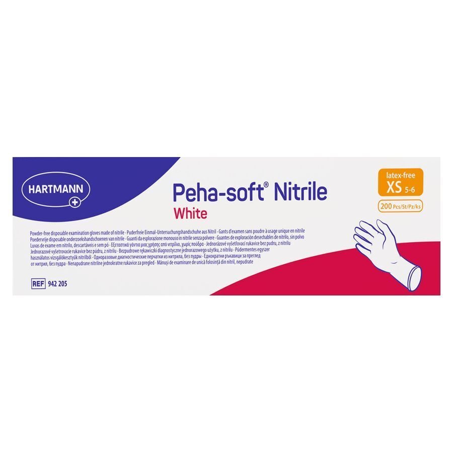 Peha Soft Handschoen Nitrile Wit Xs 200 9422056