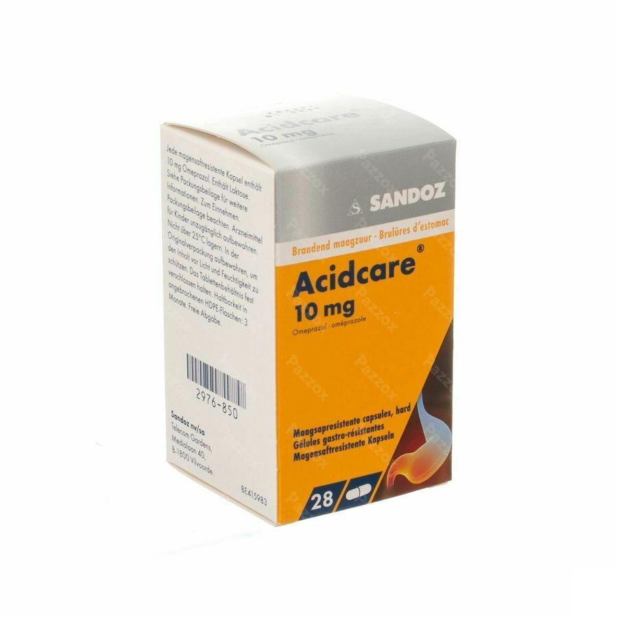 Acidcare 10mg Sandoz Caps Maagsapres 28 X 10mg