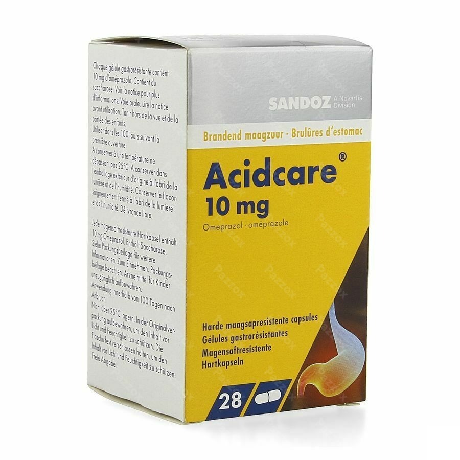 Acidcare 10mg Sandoz Caps Maagsapres 28 X 10mg