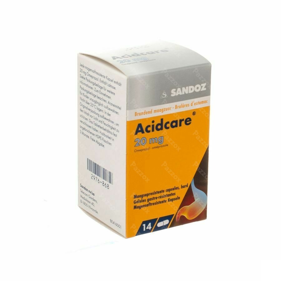Acidcare 20mg Sandoz Caps Maagsapres 14 X 20mg