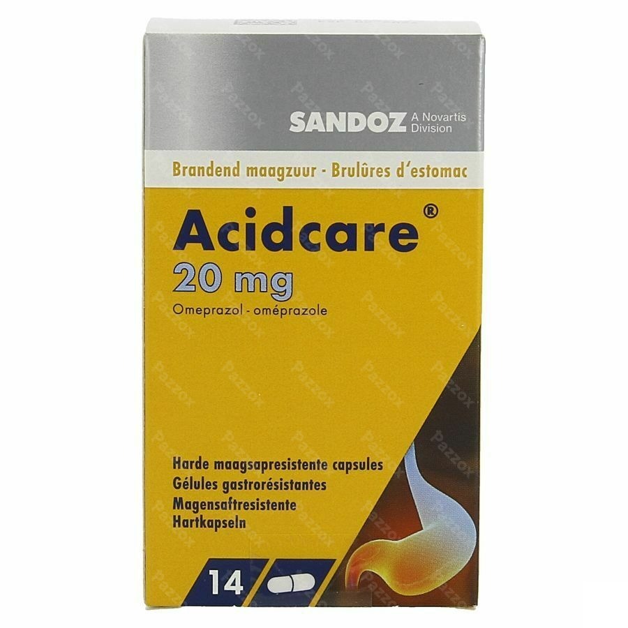 Acidcare 20mg Sandoz Caps Maagsapres 14 X 20mg