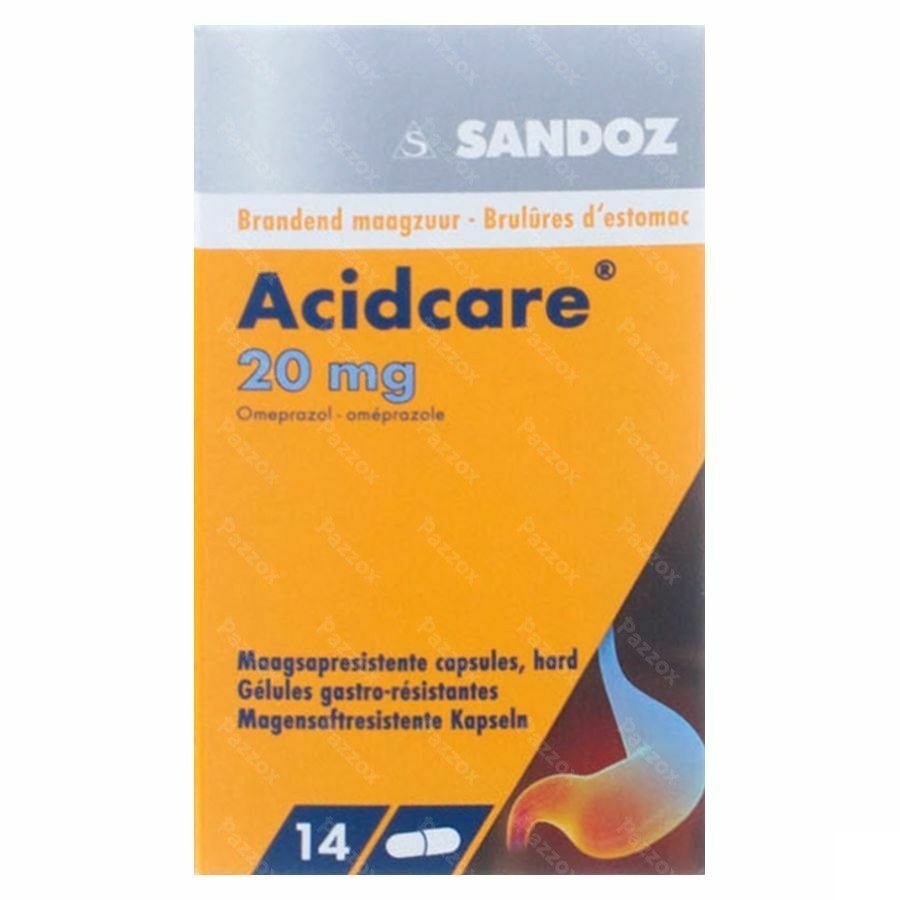 Acidcare 20mg Sandoz Caps Maagsapres 14 X 20mg