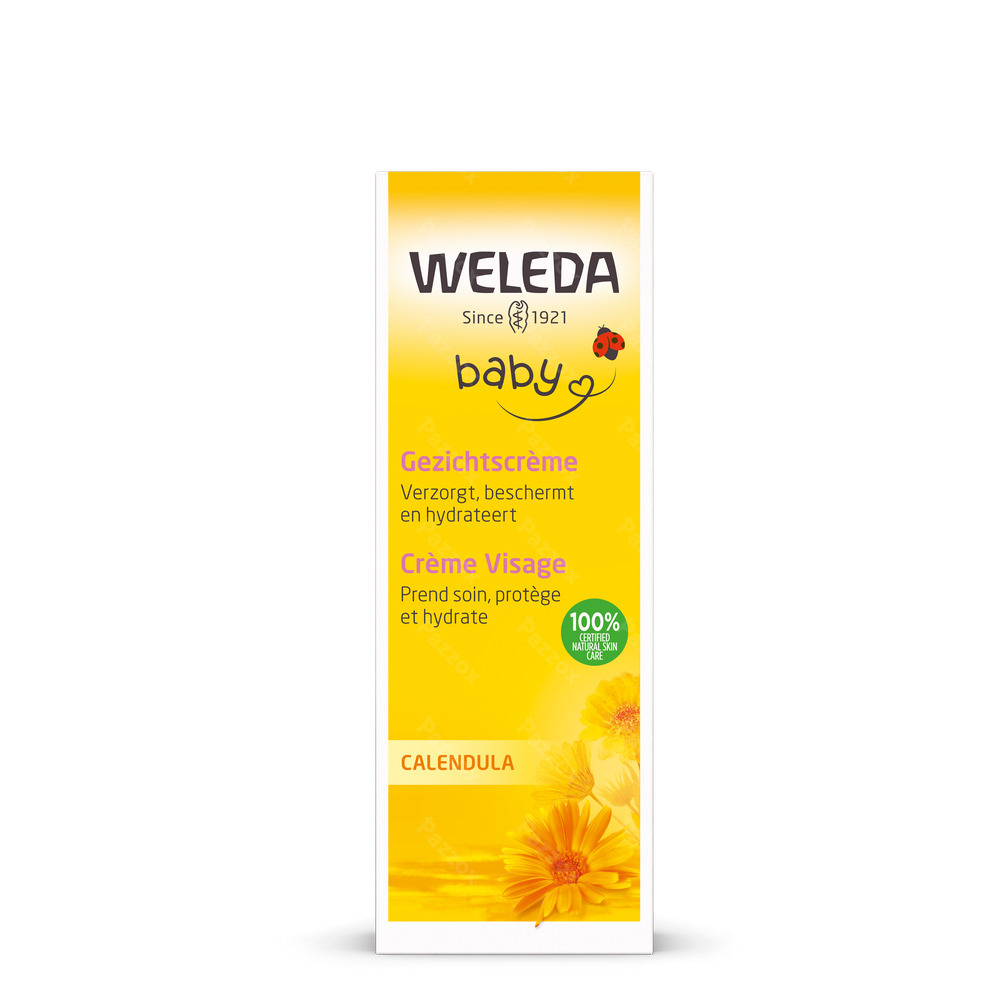 Weleda Calendula Baby Gezichtscreme Tube 50ml