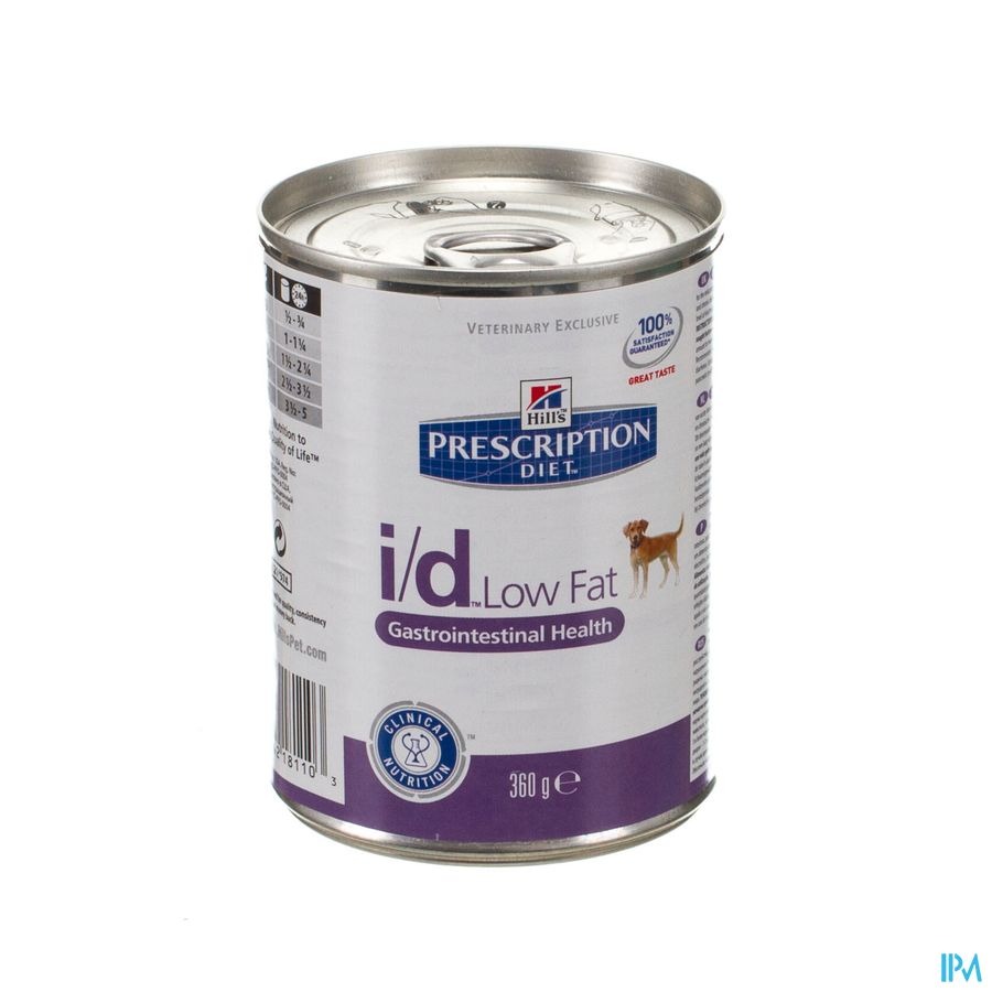 Prescription Diet Canine I/d Low Fat Blik 360g