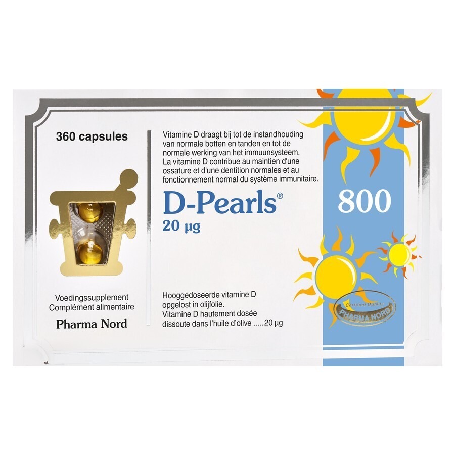 Pharma Nord D-Pearls 800 IU 360 Capsules