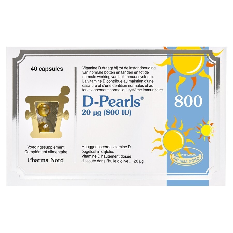 Pharma Nord D-Pearls 800 IU 40 Capsules
