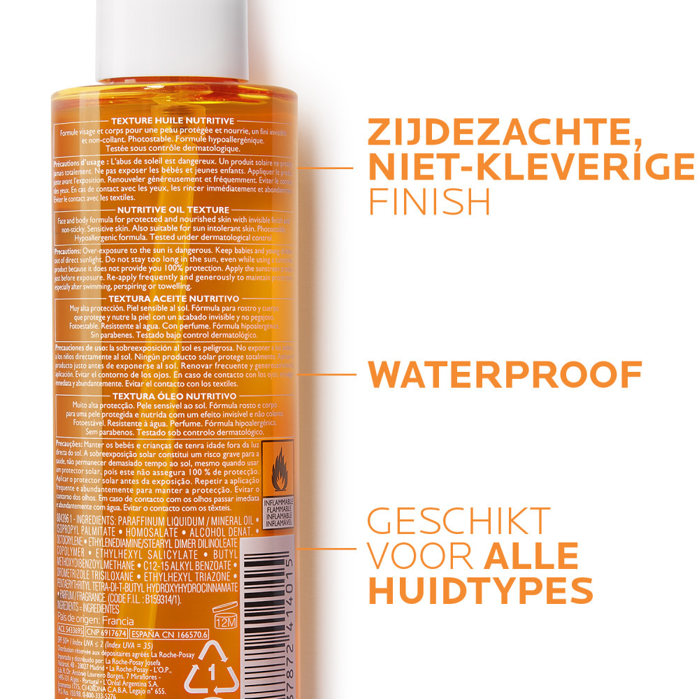 La Roche Posay Anthelios Xl Beschermende Olie Ip50+ 200ml