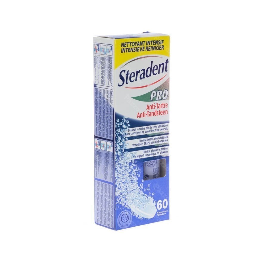 Steradent Anti-tandsteen Pro Tabl 60