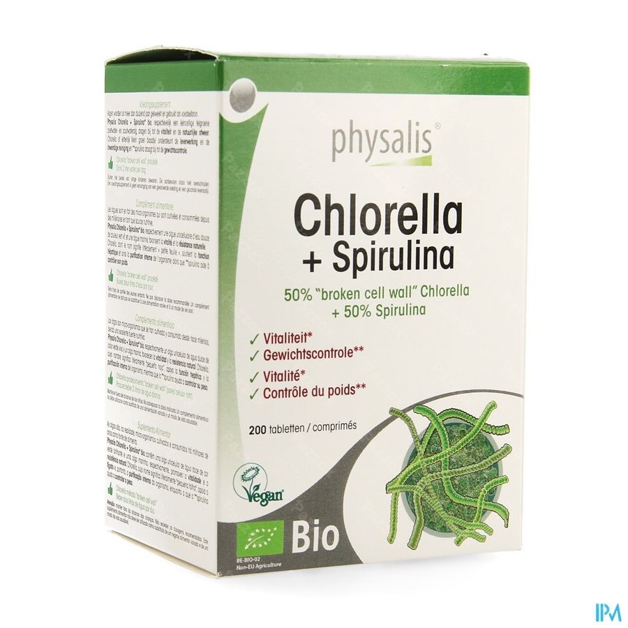 Physalis Chlorella + Spirulina Bio Comp 200