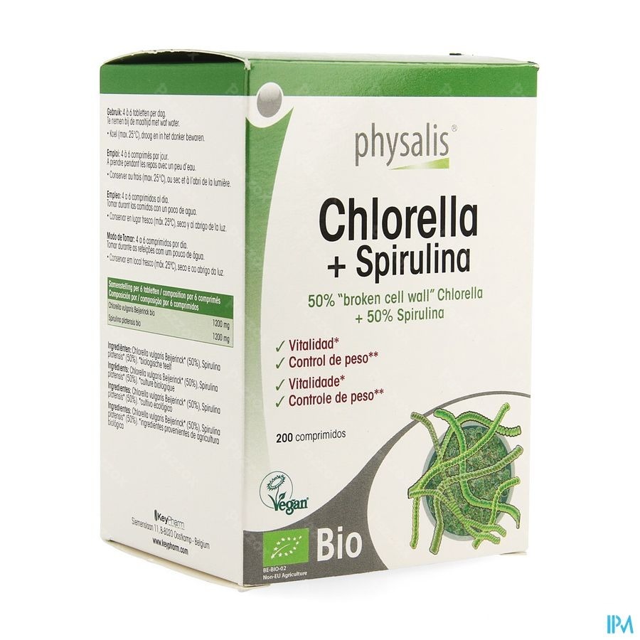 Physalis Chlorella + Spirulina Bio Comp 200