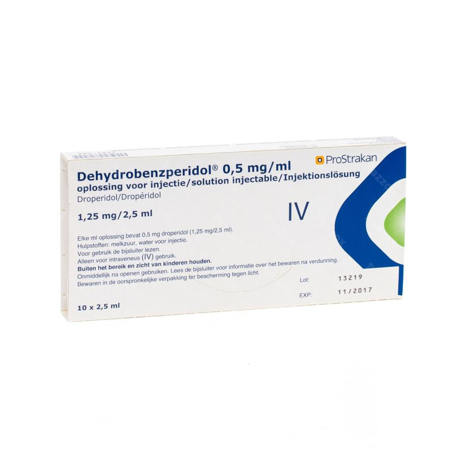 Dehydrobenzperidol 10 Amp 1,25mg/2,5ml