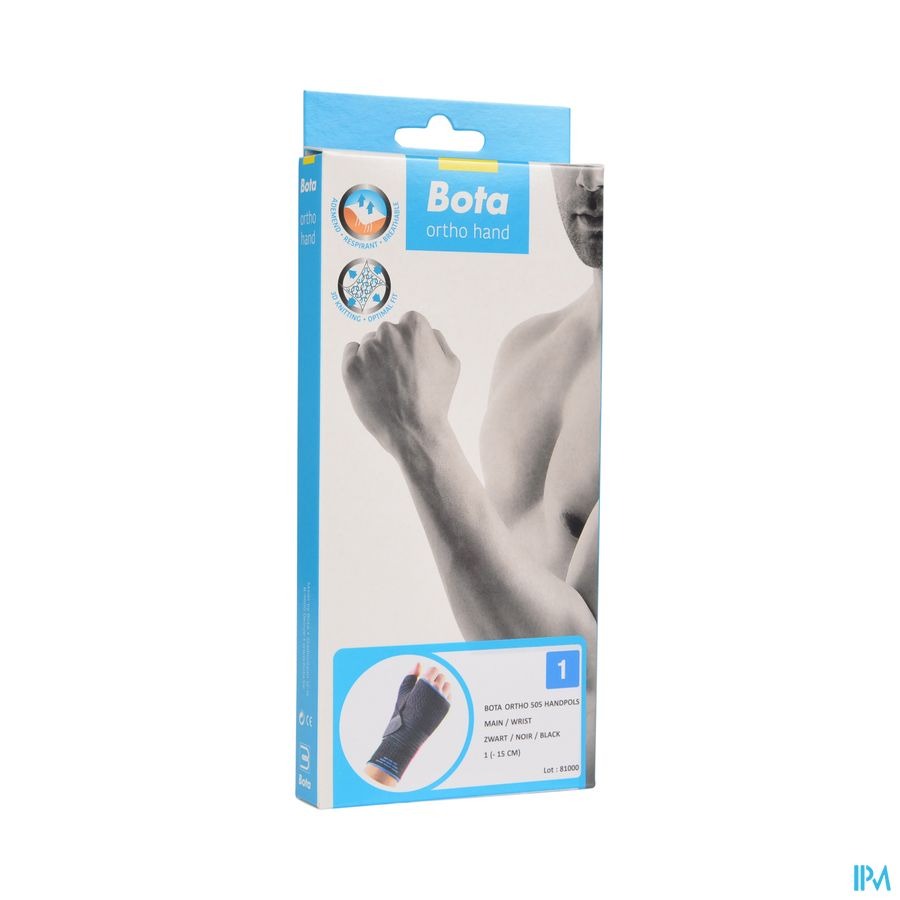 Bota Ortho Handpolsbandage 505 Zwart N1
