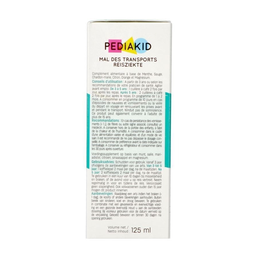 Pediakid Mal Des Transports Sol Buv Fl 125ml