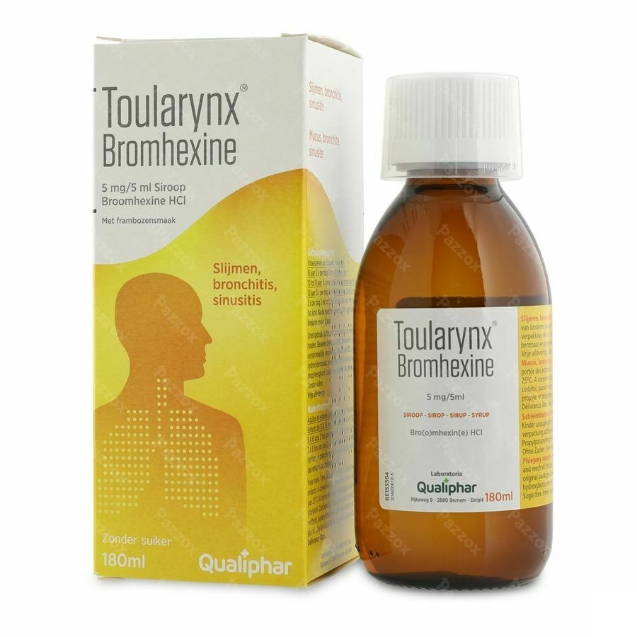 Toularynx Bromhexine Slijmhoest Siroop 180ml