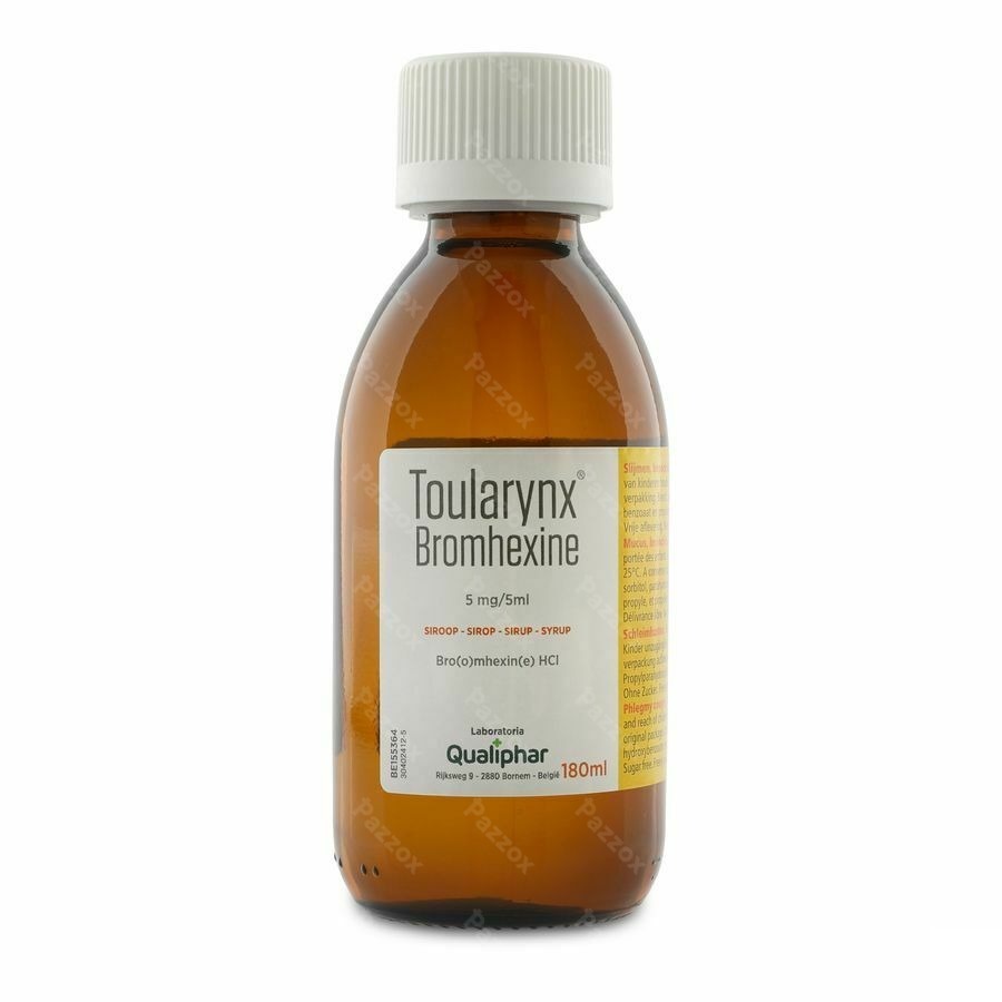 Toularynx Bromhexine Slijmhoest Siroop 180ml