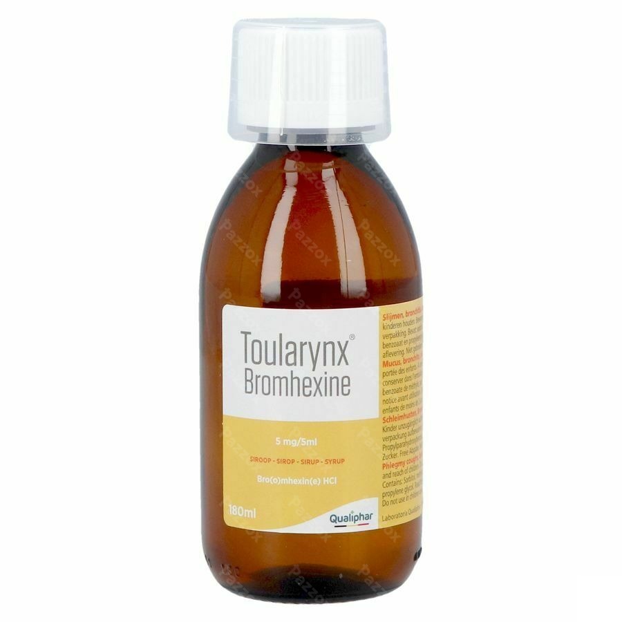 Toularynx Bromhexine Slijmhoest Siroop 180ml