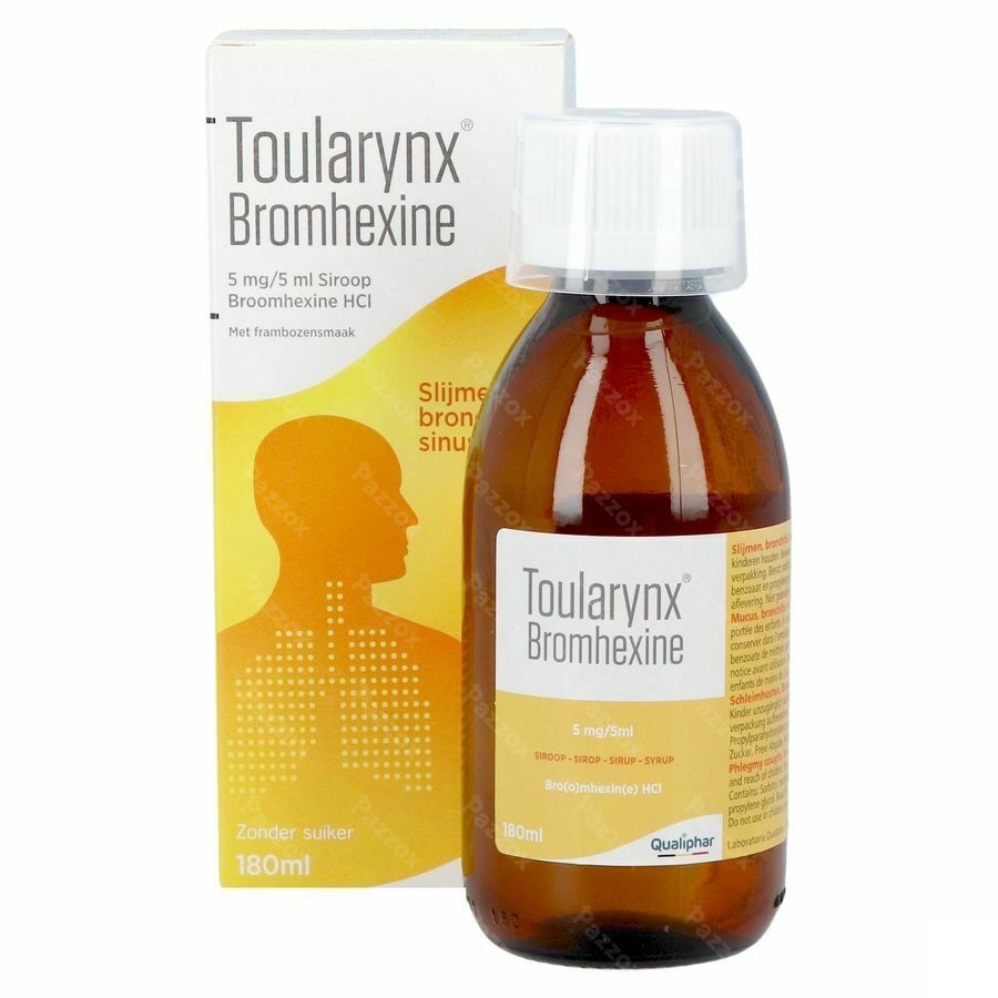 Toularynx Bromhexine Slijmhoest Siroop 180ml