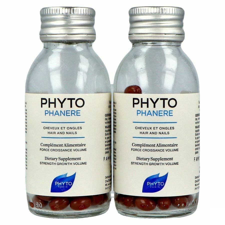 Phytophanère Voedingssupplement Haargroei Duo 2x120 Capsules