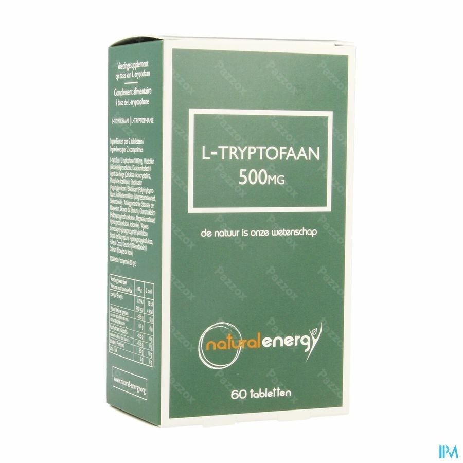 Natural Energy L-Tryptofaan 500mg 60 Tabletten