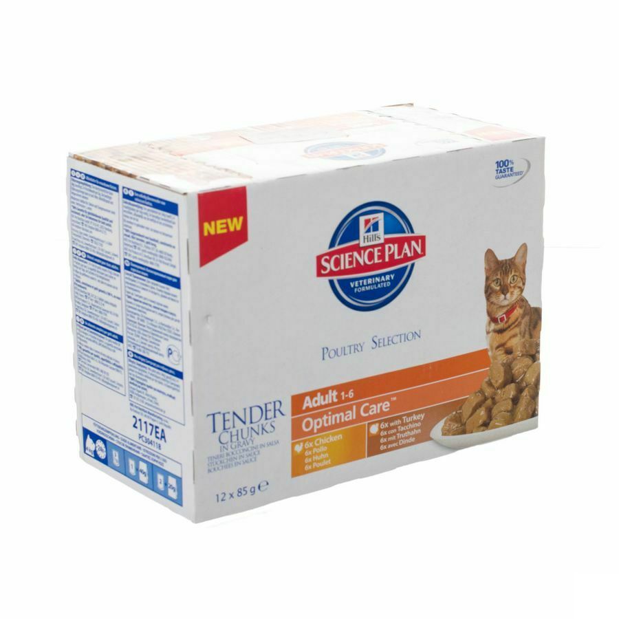 Hills Sc.plan Feline Adult Multip. Poultry 12x85g