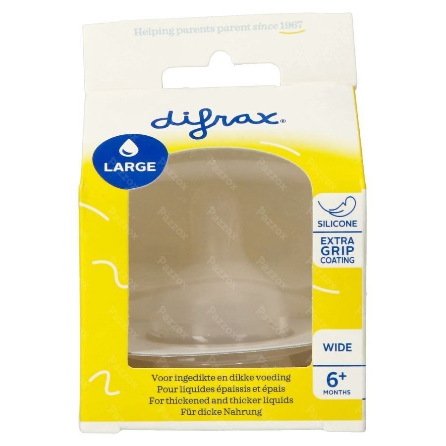 Difrax Flessenspeen Natural Wide Large 678