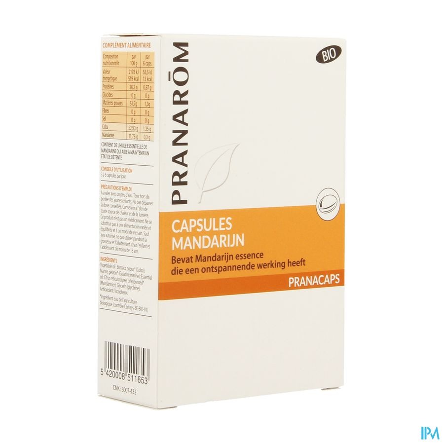 Mandarijn Bio Blister Caps 2x15 Pranarom